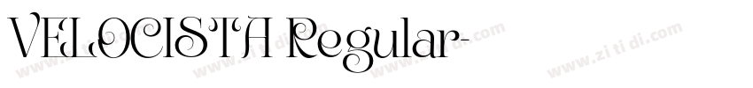 VELOCISTA Regular字体转换